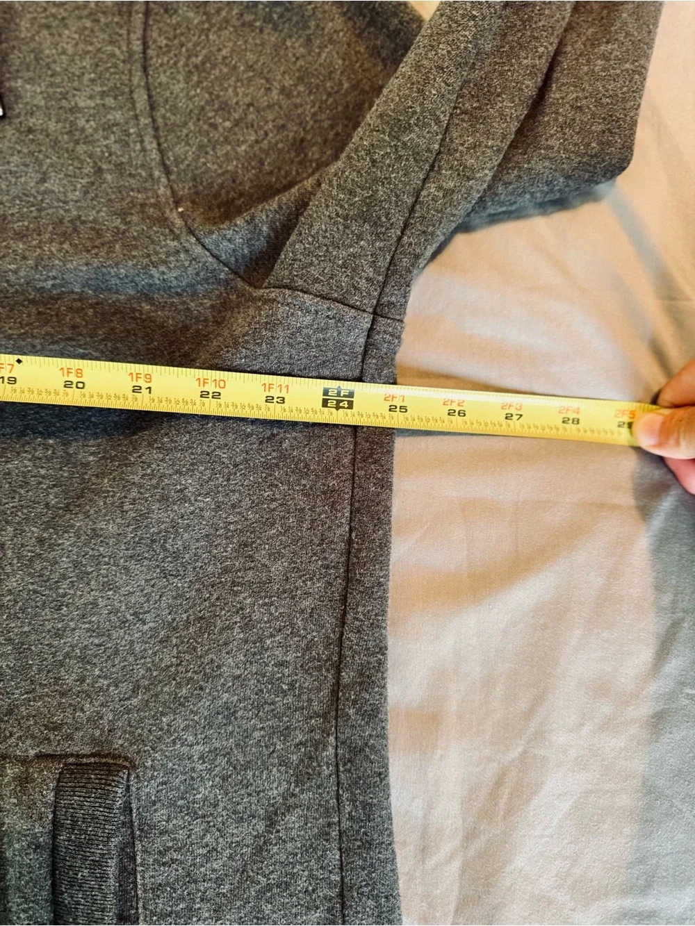 BANANA REPUBLIC Grey Zip Hoodie Sweatshirt w Pockets Jacket Full Zipper Sweater